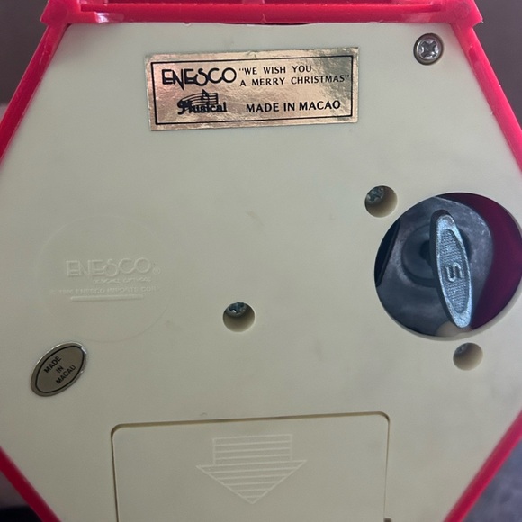 Vintage Enesco Small World of Music "A Visit From Santa Claus" musical figurine - Picture 5 of 9